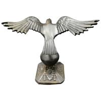 Kalender Döküm Kartal Pirinç Döküm Eskitilmiş Büyük Boy Dekoratif Biblo 17.5Cm