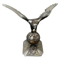 Kalender Döküm Kartal Pirinç Döküm Eskitilmiş Büyük Boy Dekoratif Biblo 17.5Cm