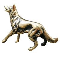 Kalender Döküm Pirinç Döküm Biblo Kurt Köpeği 15.5Cm