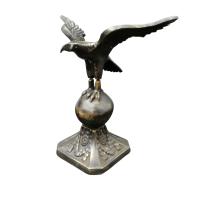 Kalender Döküm Kartal Pirinç Döküm Eskitilmiş Büyük Boy Dekoratif Biblo 17.5Cm