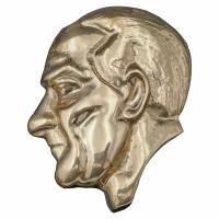 Kalender Döküm Pirinç Döküm Atatürk Silueti 21.5Cm