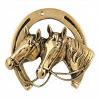 Kalender Döküm Pirinç Döküm Duvar Süsü At Objeli At Nalı 14Cm