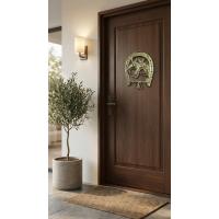 Kalender Döküm Pirinç Döküm Duvar Süsü At Ve Üzengi Objeli At Nalı 18Cm