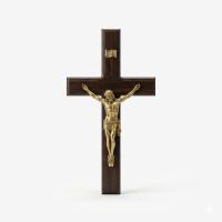 Kalender Döküm Pirinç Döküm Hz. İsa Çarmaha Gerilmiş Objeli Haç