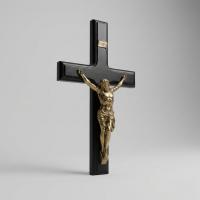 Kalender Döküm Pirinç Döküm Hz. İsa Çarmaha Gerilmiş Objeli Haç