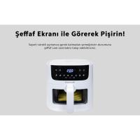 KitchenMi Air Fryer 6L Fritöz Beyaz