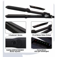 Lydsto Beauty Steam Style Hair Buharlı Saç Düzleştirici ve Şekillendirici (Black)