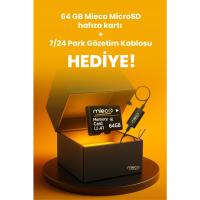 Mieco G4 2K QHD / GPS / 4G / Wifi / 140° Geniş Açı / Gece Görüşü / Ön + Arka Kamera / Sim Kartlı Araç Kamerası (2025) + Hafıza Kartı ve Park Kiti Hediyeli