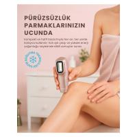 Mieco Sapphire Soğutma Özellikli IPL Lazer Epilasyon Aleti (Safir Cam) - Rosegold + Gözlük ve Çanta Hediyeli