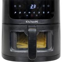 KitchenMi Air Fryer 6L Fritöz Siyah